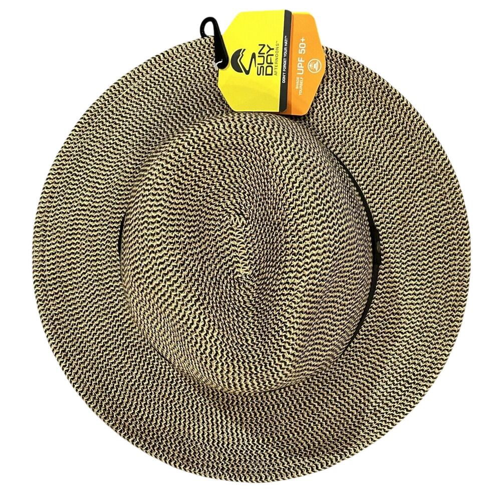 NWT Sun Day SPF 50+ Tweed Havana Hat size L